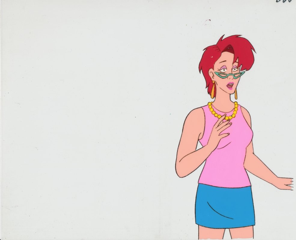 Janine Melnitz The Real Ghostbusters Animation Cel In O M Winterss Animation Art Comic Art
