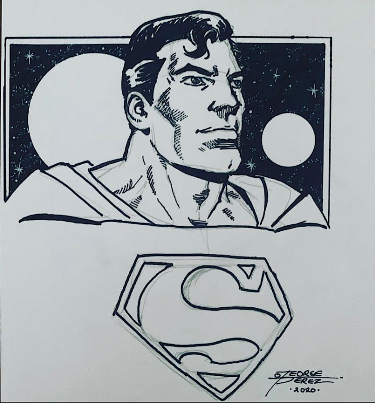 Superman - George Perez, In Niko Christos's Niko’s Comic Art Comic Art 