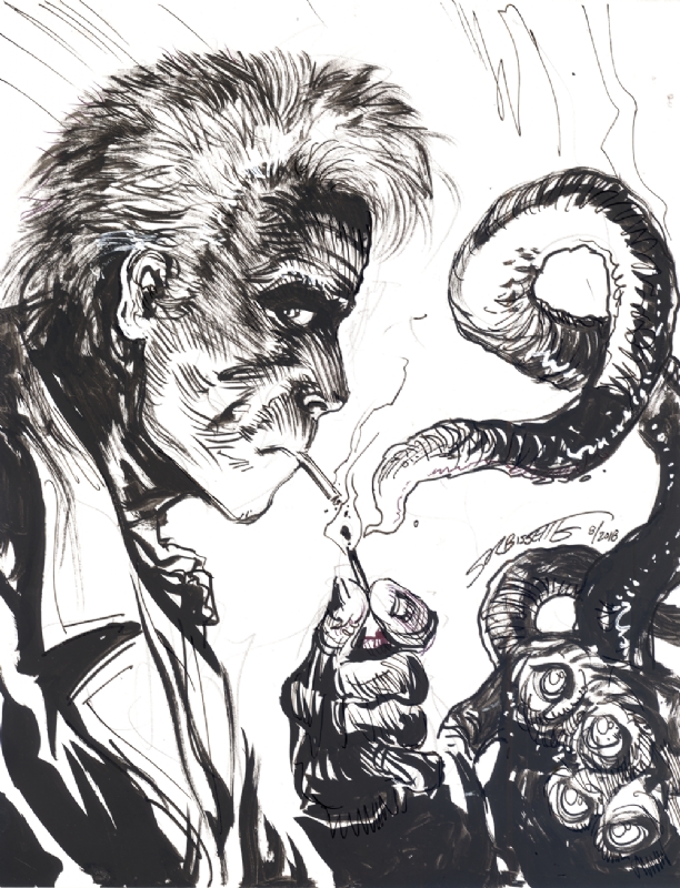 John Constantine by Steve Bissette Comic Art