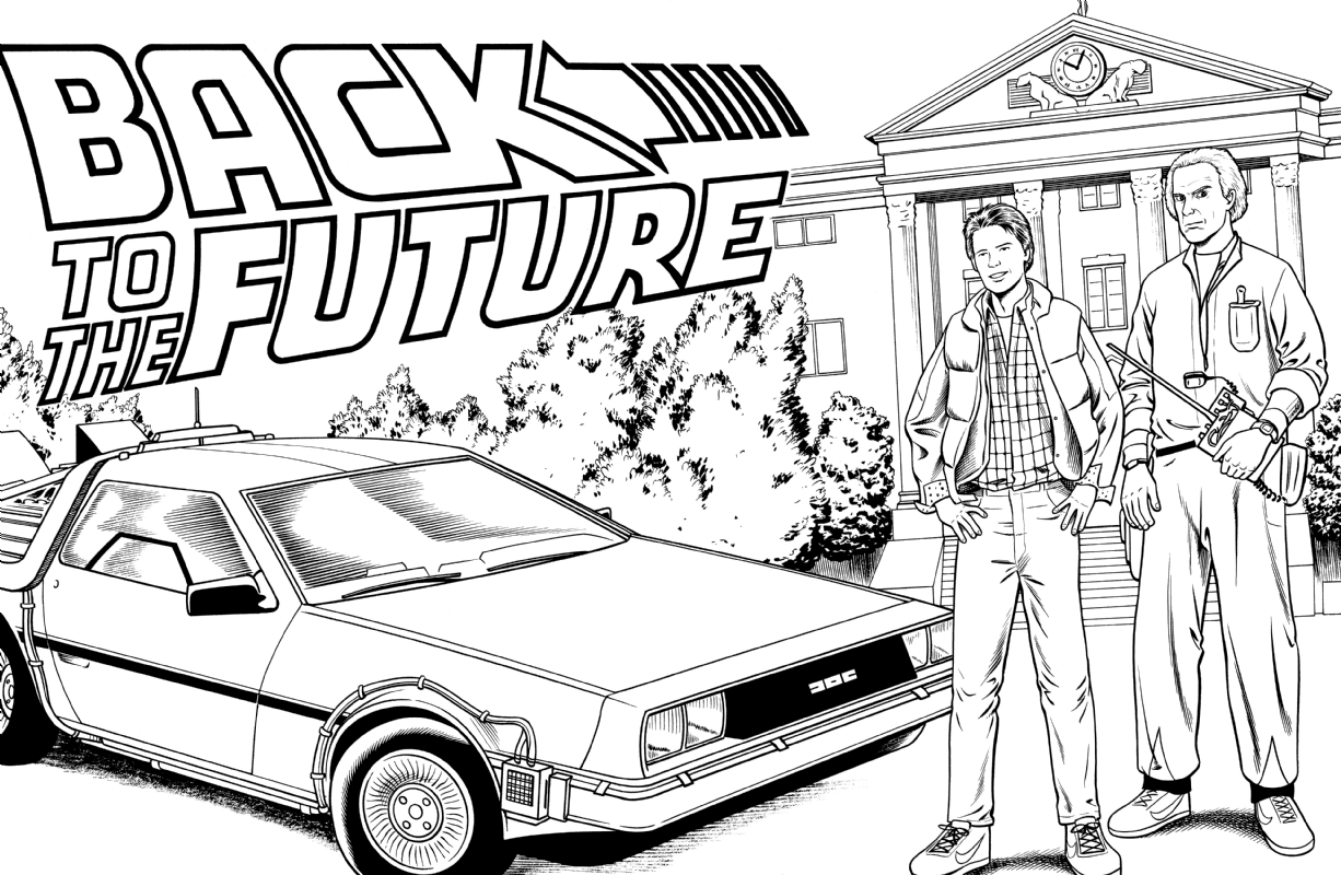 Back to the Future, in shawn williams's MY COMMISSIONS Comic Art