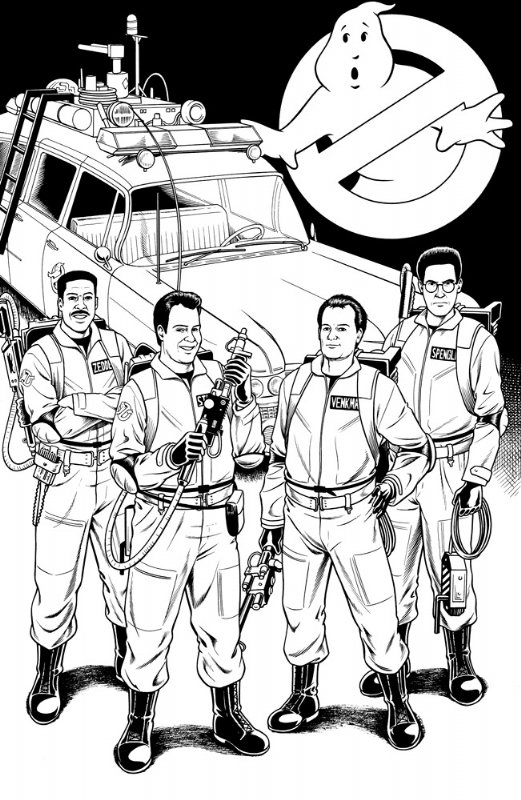 Ghostbusters, in shawn williams's MY COMMISSIONS Comic Art Gallery Room