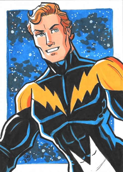 Lightning Lad (Garth Ranzz of Winath) from the Legion of Super-Heroes ...