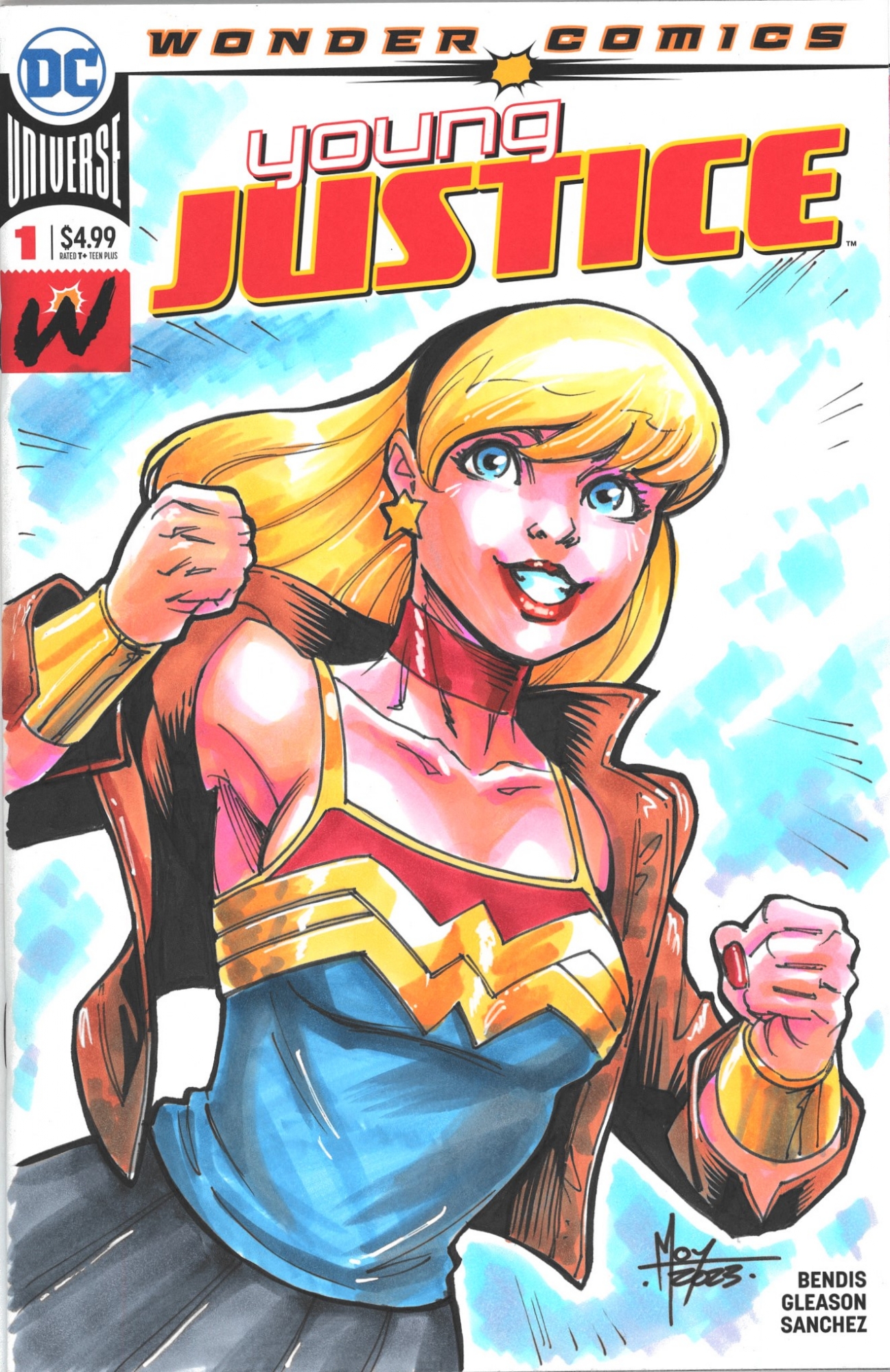 Cassie Sandsmark Wonder Girl Teen Titansyoung Justice Sketch Cover By Jeffrey Moy All In 