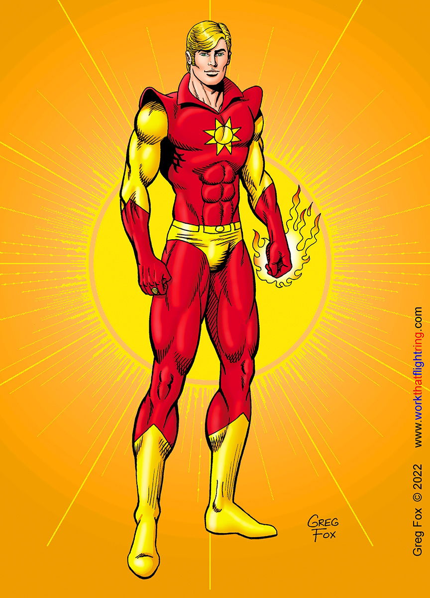 Sun Boy (Dirk Morgna) from The Legion of Super-Heroes by Greg Fox (ALL ...