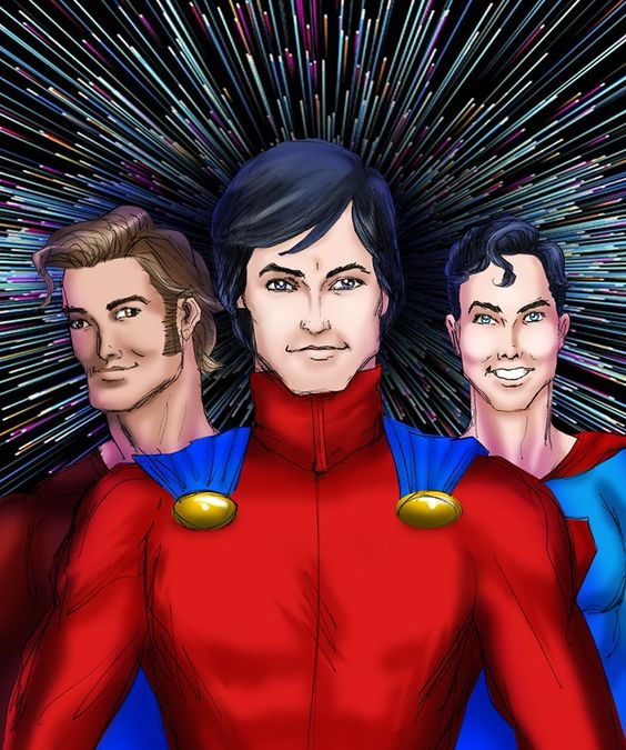 Ultra Boy (Jo Nah), Superboy (Clark Kent/Kal-El) and Mon-El (Lar Gand ...