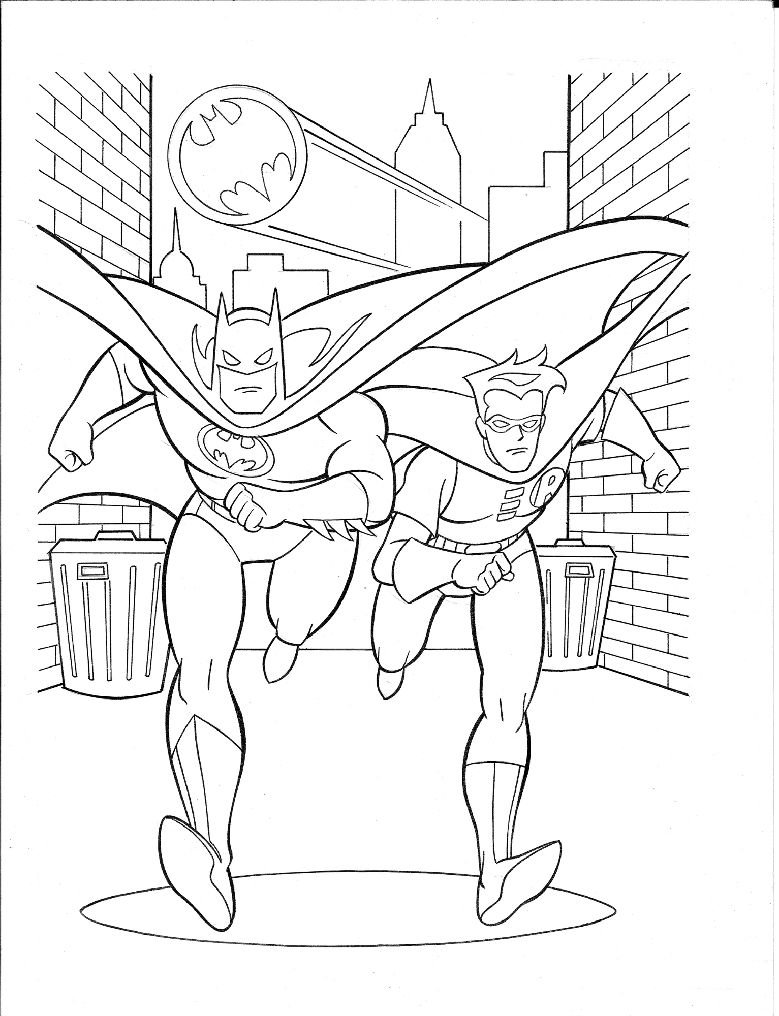 Batman: The Animated Series-Coloring Book-Mike Parobeck 1993, in Don  Emery's 3H Comic Art Gallery Room