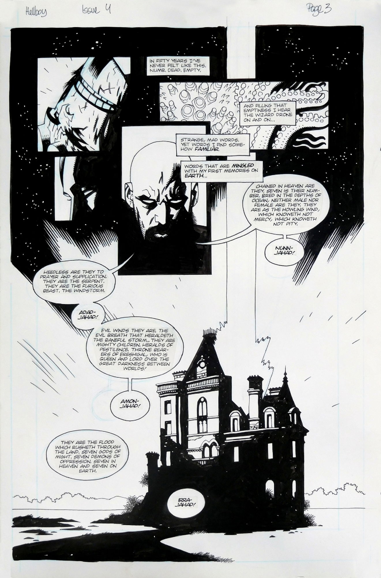 Mike Mignola-Hellboy #4 P3-Seed Of Destruction 1994, In Don Emery's 7H ...