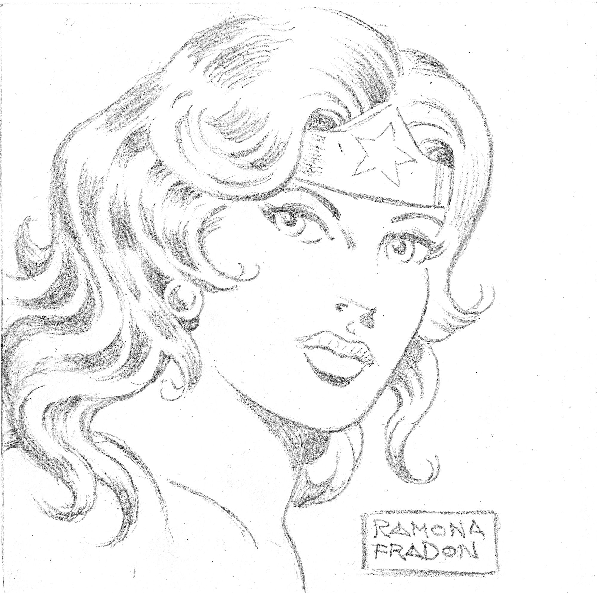 Ramona Fradon-Wonder Woman Portrait 2021, in Don Emery's 8H Comic Art ...