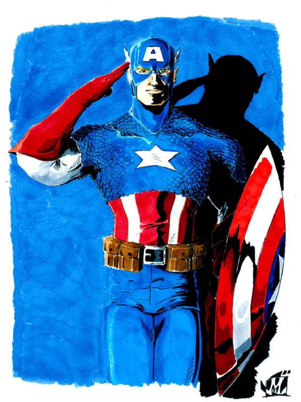 Captain America In Jason Larouche The Art Of Jmls Marvel Comics Gallery Comic Art Gallery Room 