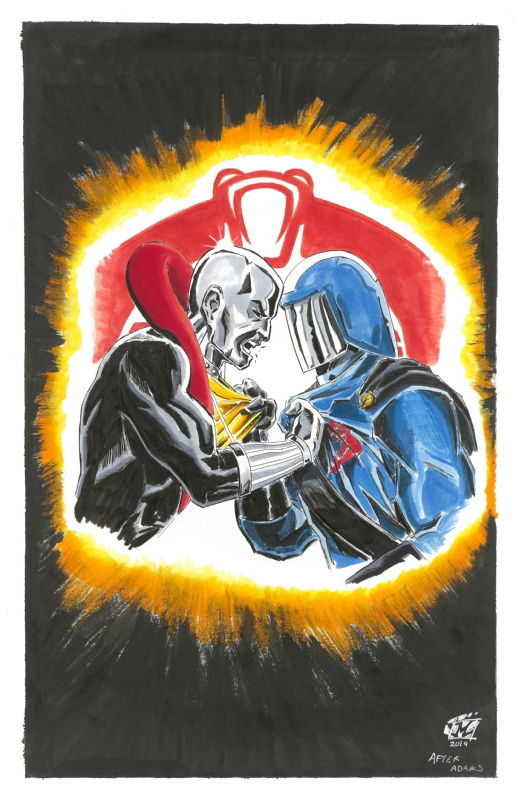 Gi Joe Destro Vs Cobra Commander In Jason Larouche The Art Of Jmls Marvel Comics Gallery 9108