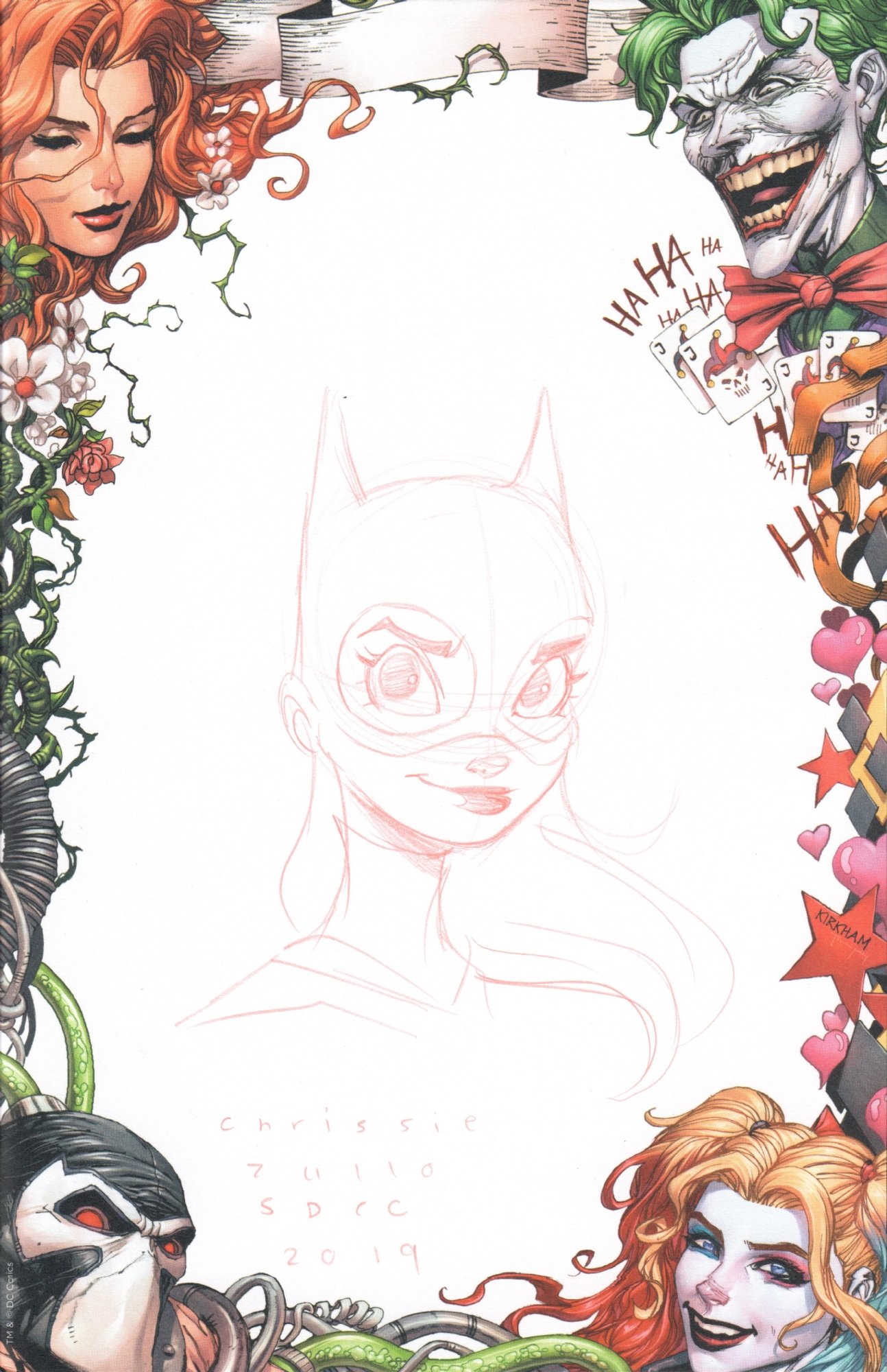 Batgirl Head Sketch By Chrissie Zullo In Phillip Quattrone S Batman Heroes Villains Comic