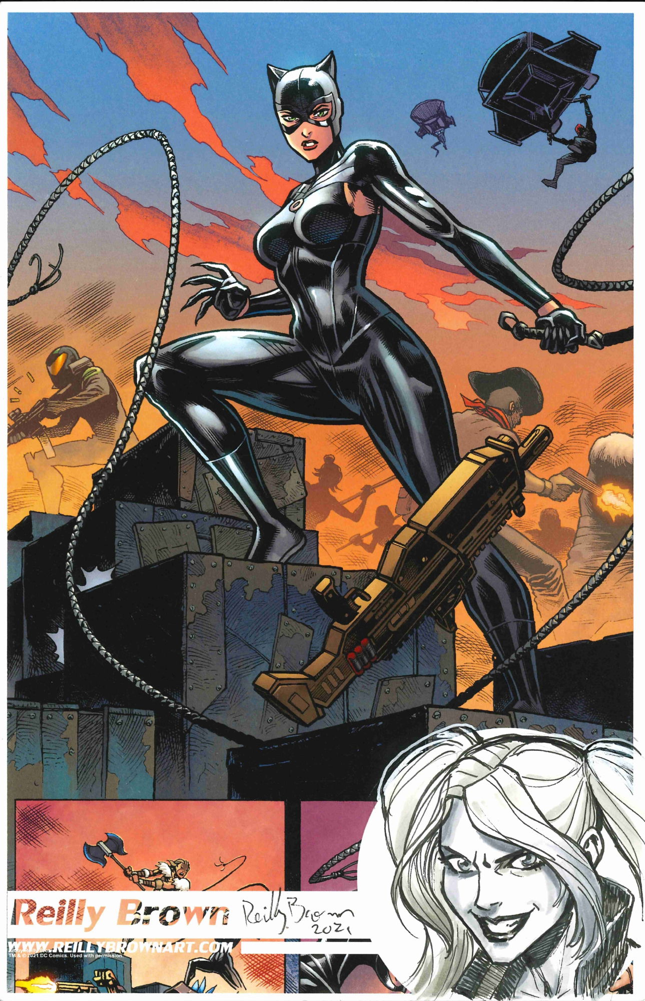 Catwoman comic art