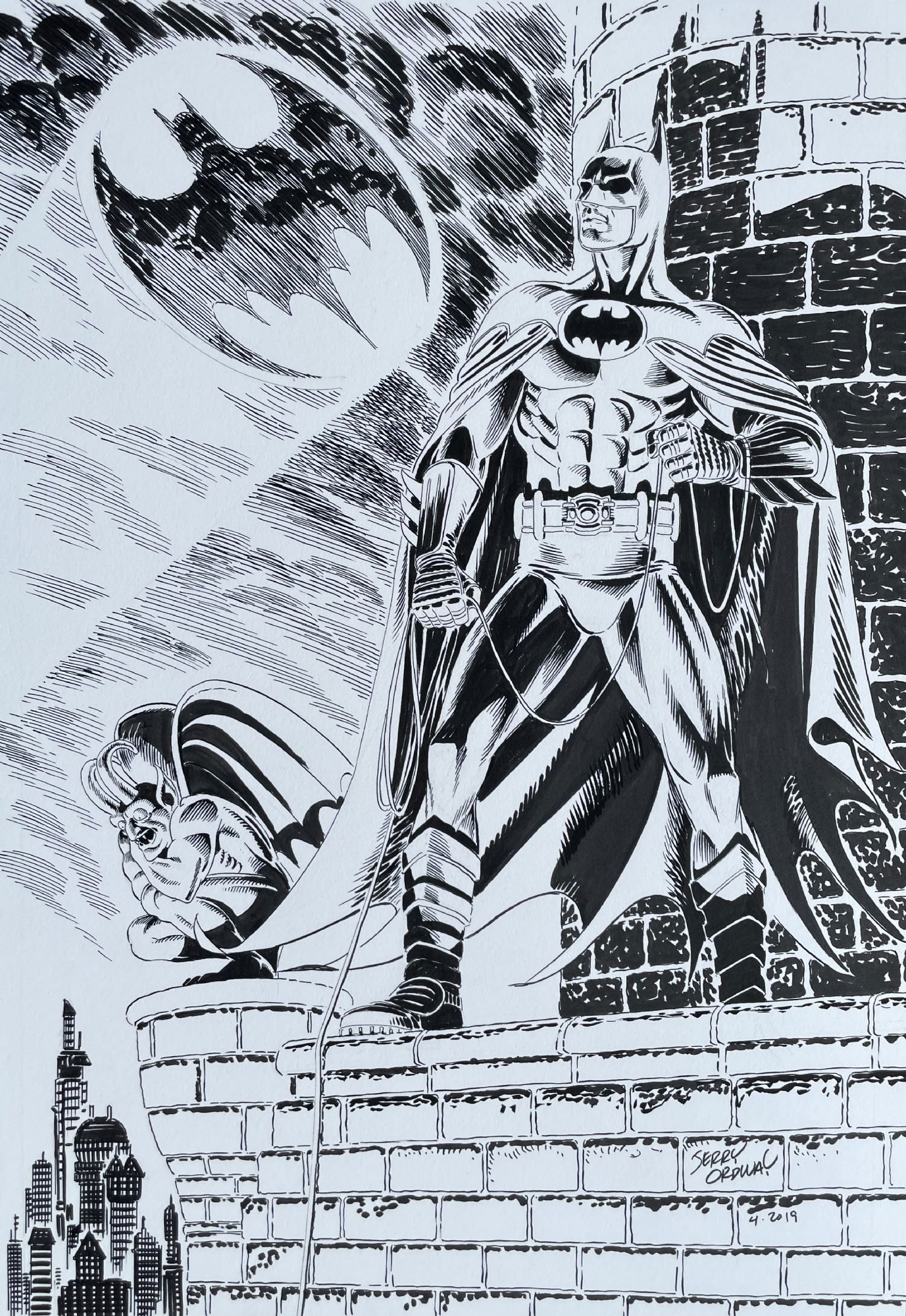 Batman (1989) by Jerry Ordway, in Carl Sodergren's Commissions Comic Art  Gallery Room