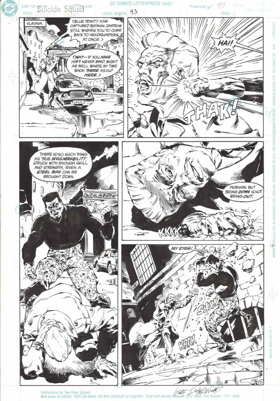 FOR SALE - Suicide Squad #43 Page 11 - Bronze Tiger vs Steel Wolf, in Comic  Book Addiction ©'s FOR SALE: Comic Art DC Comics Comic Art Gallery Room