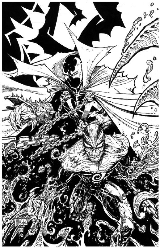 Spawn with Haunt - Original art by Andrew Mangum and REB, in Rob E ...