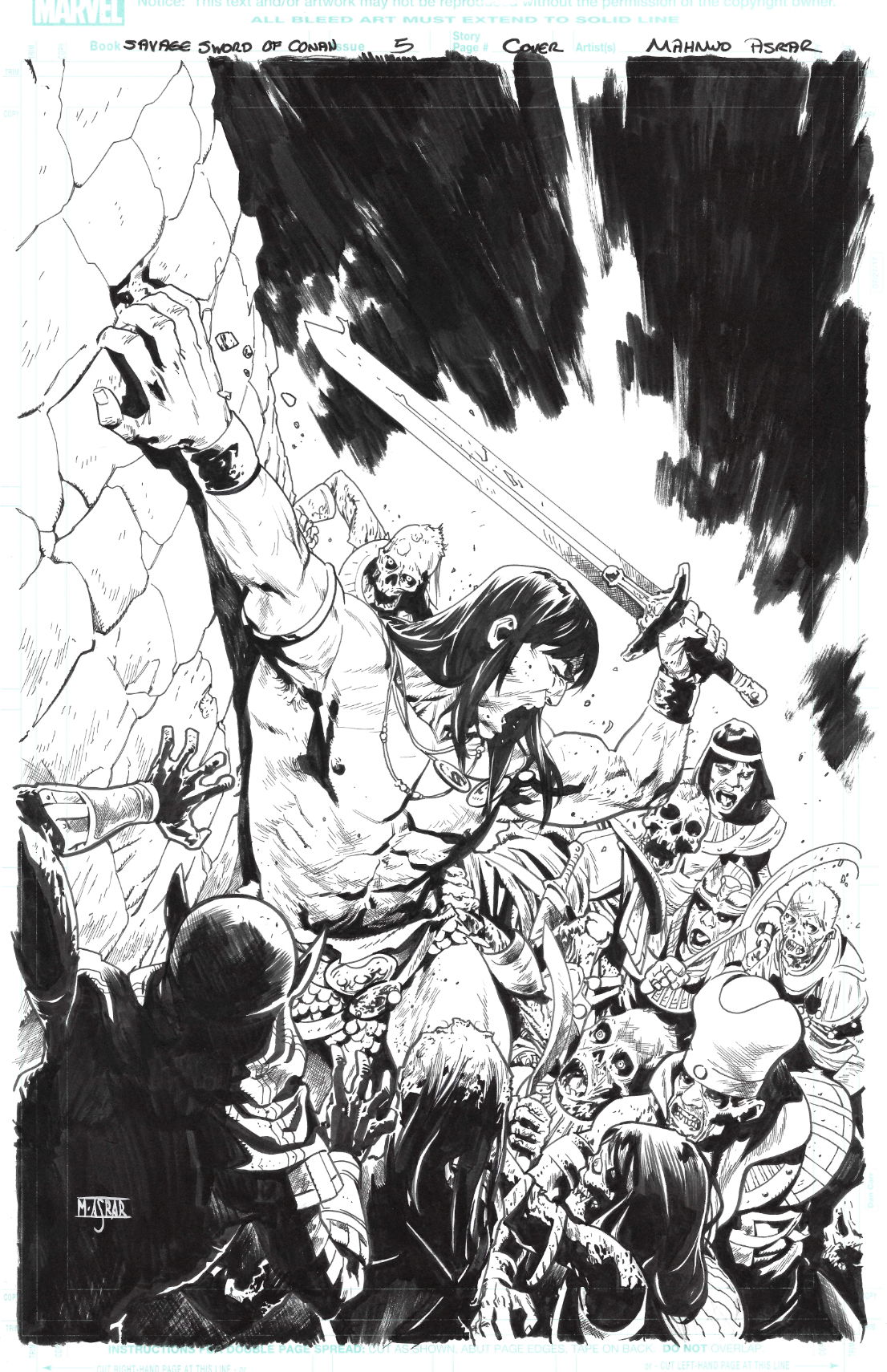 Mahmud Asrar- Conan, in Joshua Even's Conan art Comic Art Gallery Room