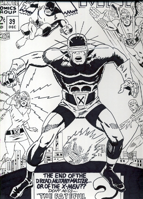 X Men 39 1967 Cover By George Tuska In Aka Rick S Jean Grey X Men Marvel Girl Comic Art Gallery Room