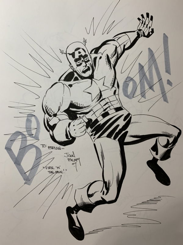 Captain America By John Beatty, In Brian Lassiter's Super Heroes Comic 