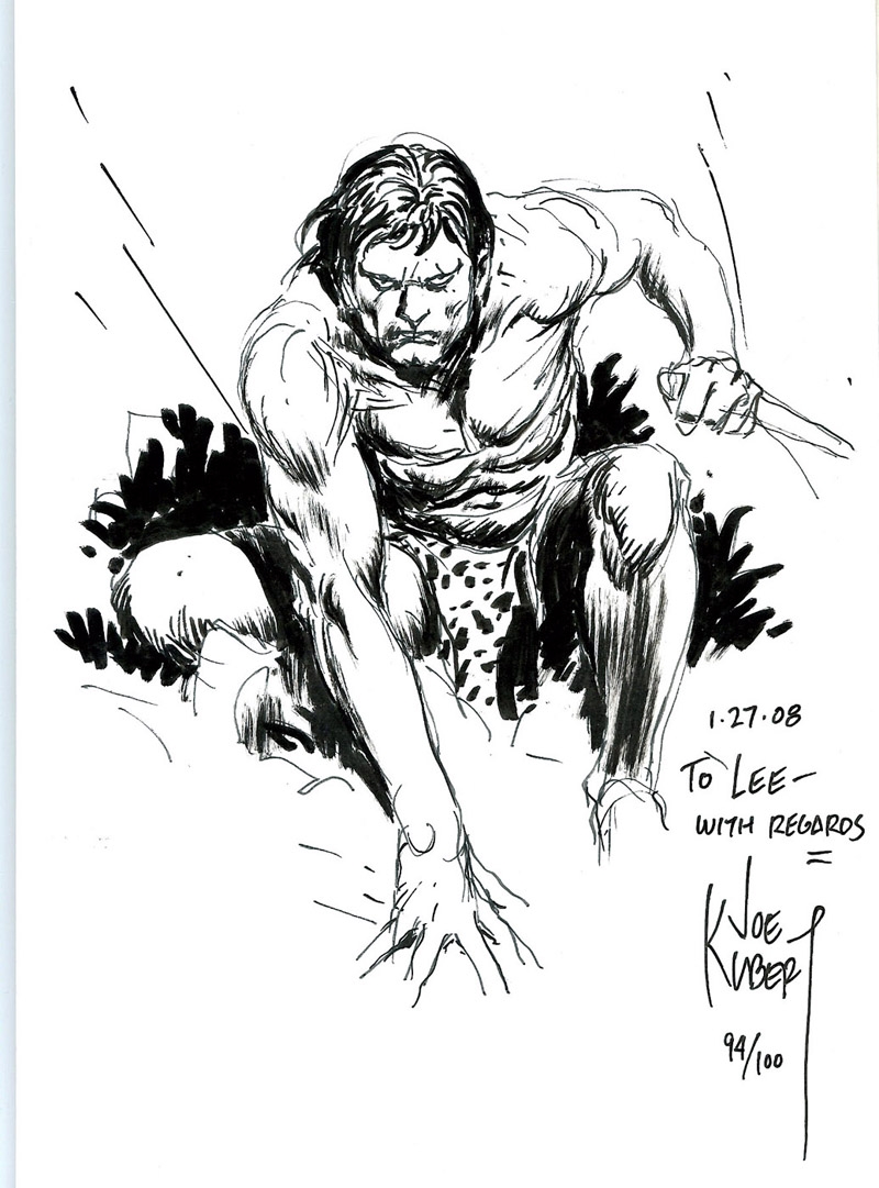 Tarzan on the Hunt Comic Art