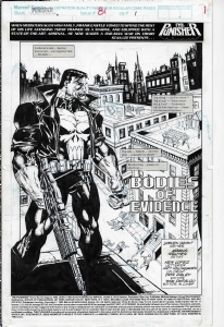 Punisher #81 Pg. 1 Title Splash, Comic Art