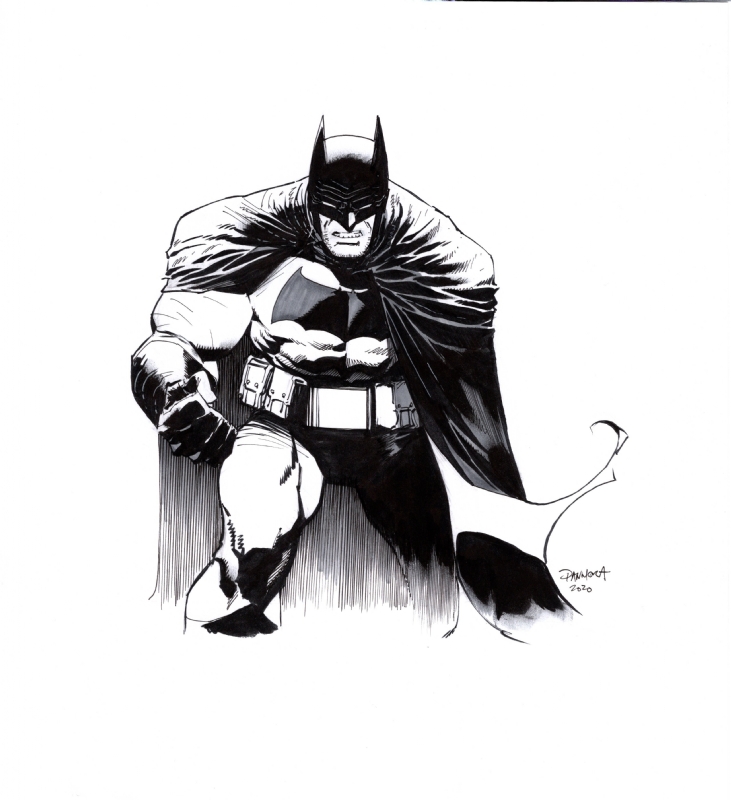 Batman sketch by Dan Mora, in JP Crusher's Dan Mora Art Comic Art Gallery  Room