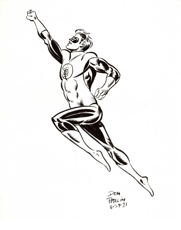 Don Perlin Green Lantern, in JP Crusher's DC Artwork Comic Art Gallery Room