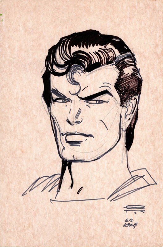 Gil Kane Superman In Jp Crushers Dc Artwork Comic Art Gallery Room