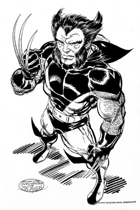 Wolverine commission by John Byrne, in Sven-Hendrik M's Wolverine Comic ...