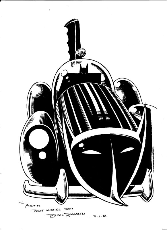 Batman Batmobile-Brian Bolland, in Achim Reinecke's Batmobile Comic Art  Gallery Room