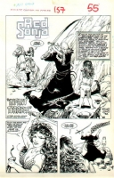 Savage Sword of Conan 157 ( Red Sonja ) p 1 by Bruce Jones Comic Art