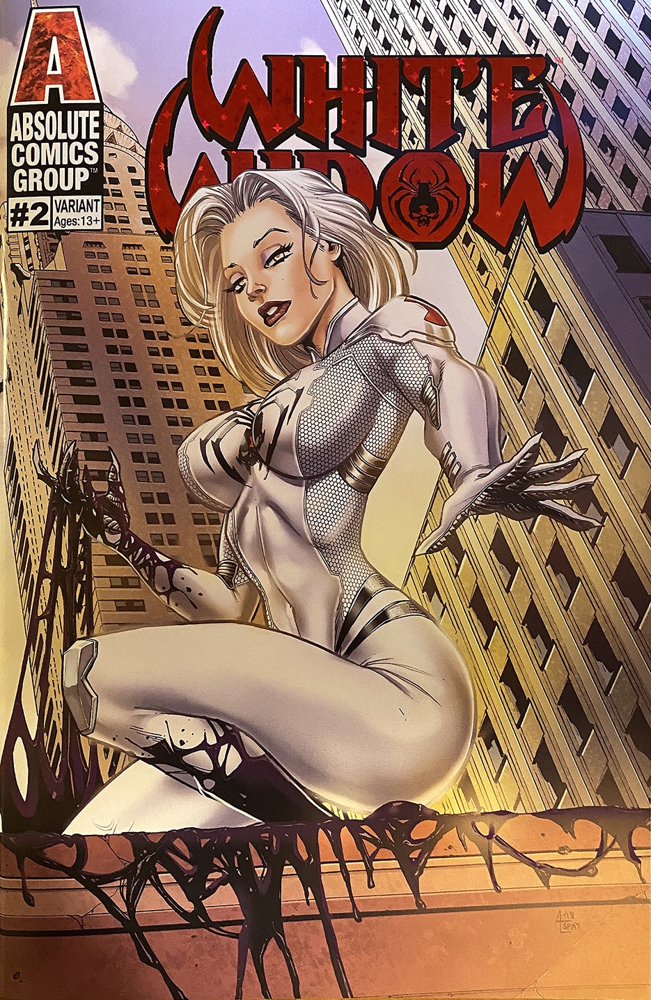 White Widow # 2 Anthony Spay Kickstarter Red Foil Cover 48 Page Exclusive ! NM