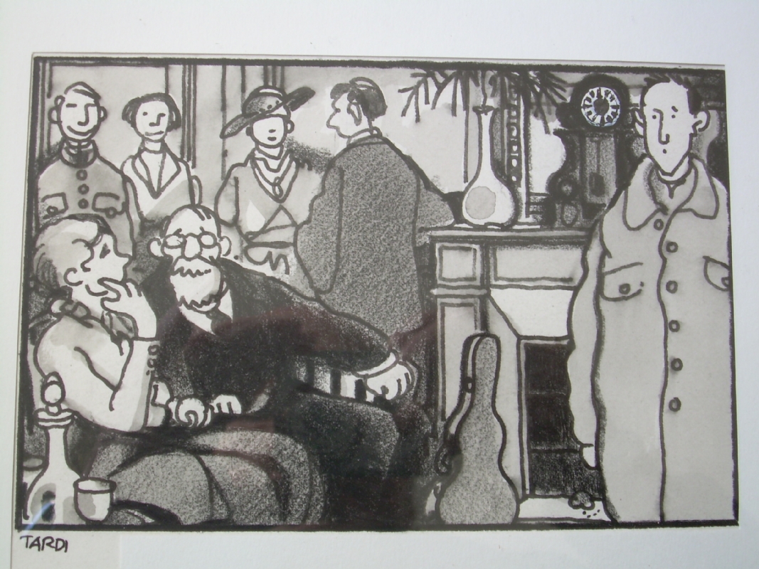 Illustration du roman de LF Celine Voyage au bout de la nuit , in Philippe  H.'s TARDI, Jacques Comic Art Gallery Room