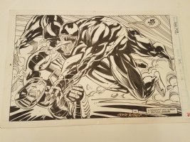 Iron Man #302 page 16 Splash vs. Venom! Comic Art