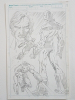 Kevin Hopgood Iron Man Try Out Pencils  Comic Art