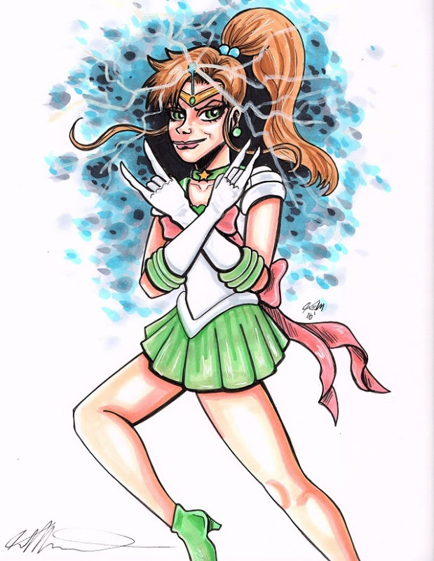 Sailor Jupiter 1 by Kevin Meinert, in Justin D's Sailor Moon Comic Art ...