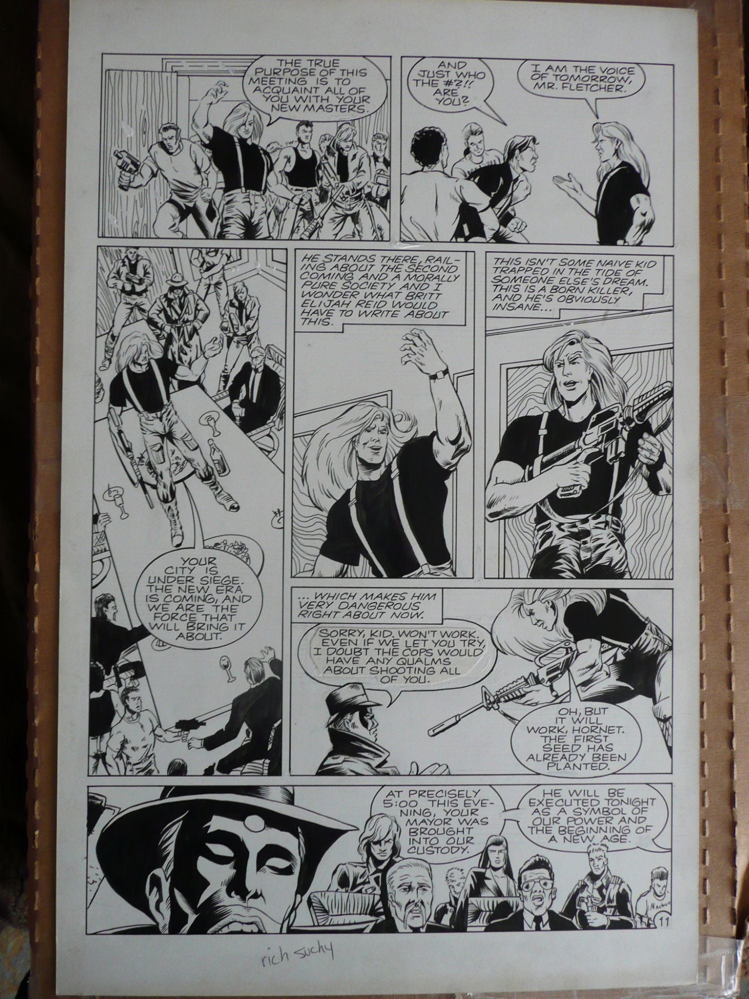 Green Hornet #32 page from Now Comics., in Peter Sullivan's Art I really  like Comic Art Gallery Room