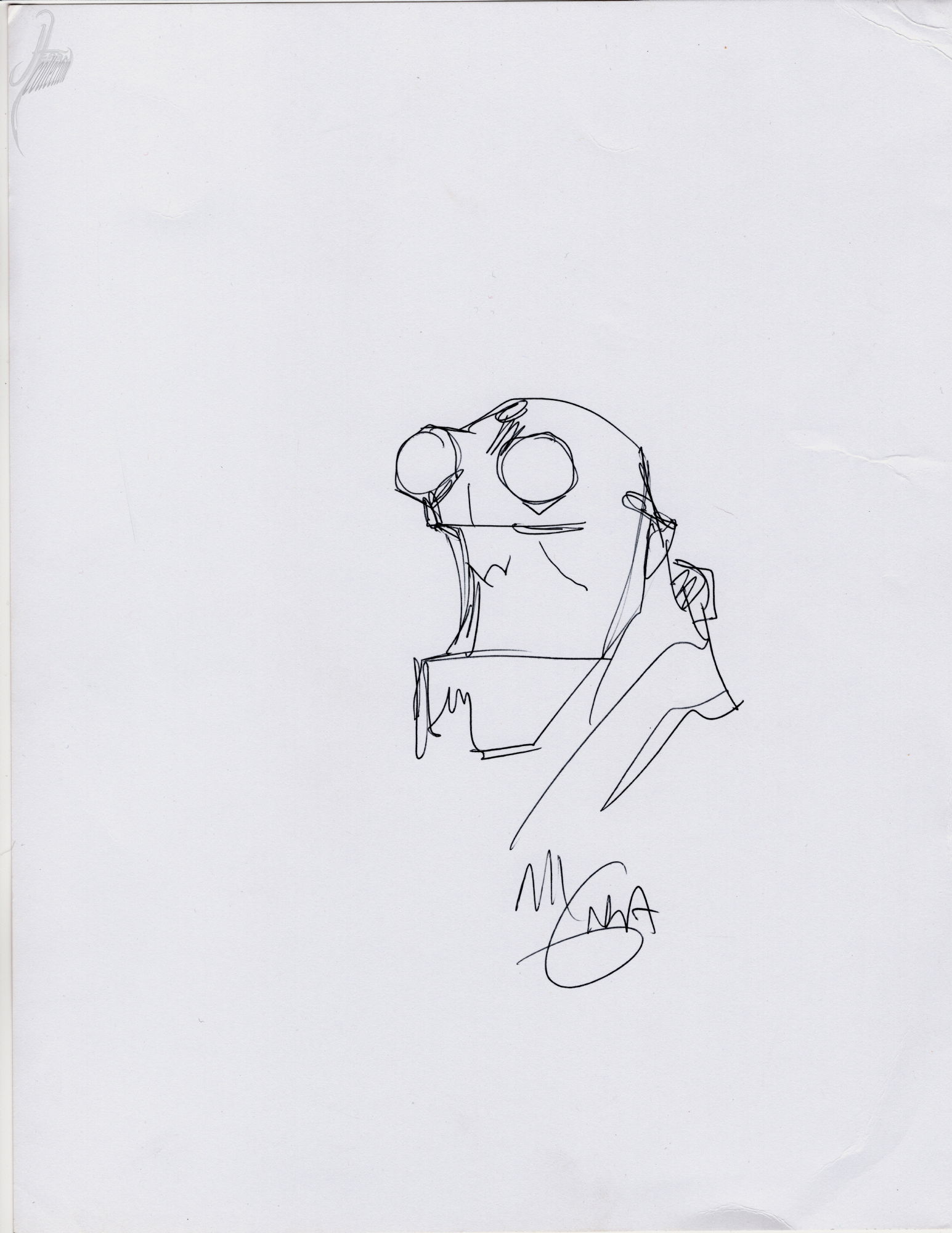 Mike Mignola, Hellboy sketch (marker+signed unpublished), in Jason ...