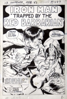TALES OF SUSPENSE #42 PAGE 1 IRON MAN SPLASH (1963!) Comic Art