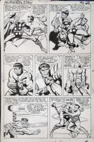 AVENGERS #3 PAGE 28 THOR VS HULK & SUB-MARINER! ( 1964, JACK KIRBY ) Comic Art