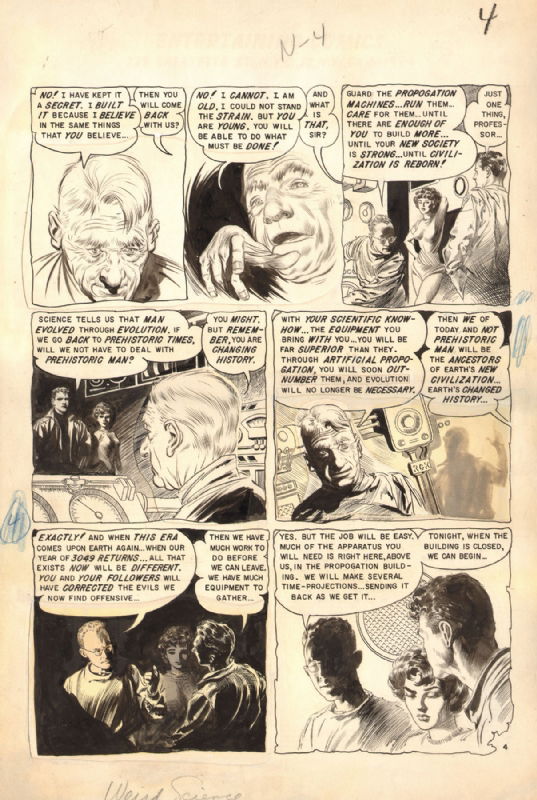 RARE FRAZETTA / WILLIAMSON WEIRD SCIENCE #22 PAGE 4, in ComicLINK.Com ...