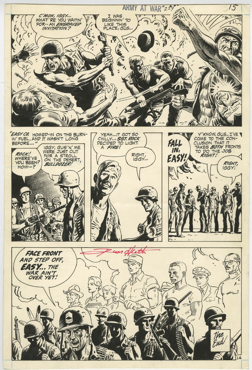 Our Army At War #225 Page 14 ( 1970, Russ Heath ), In Comiclink.com 