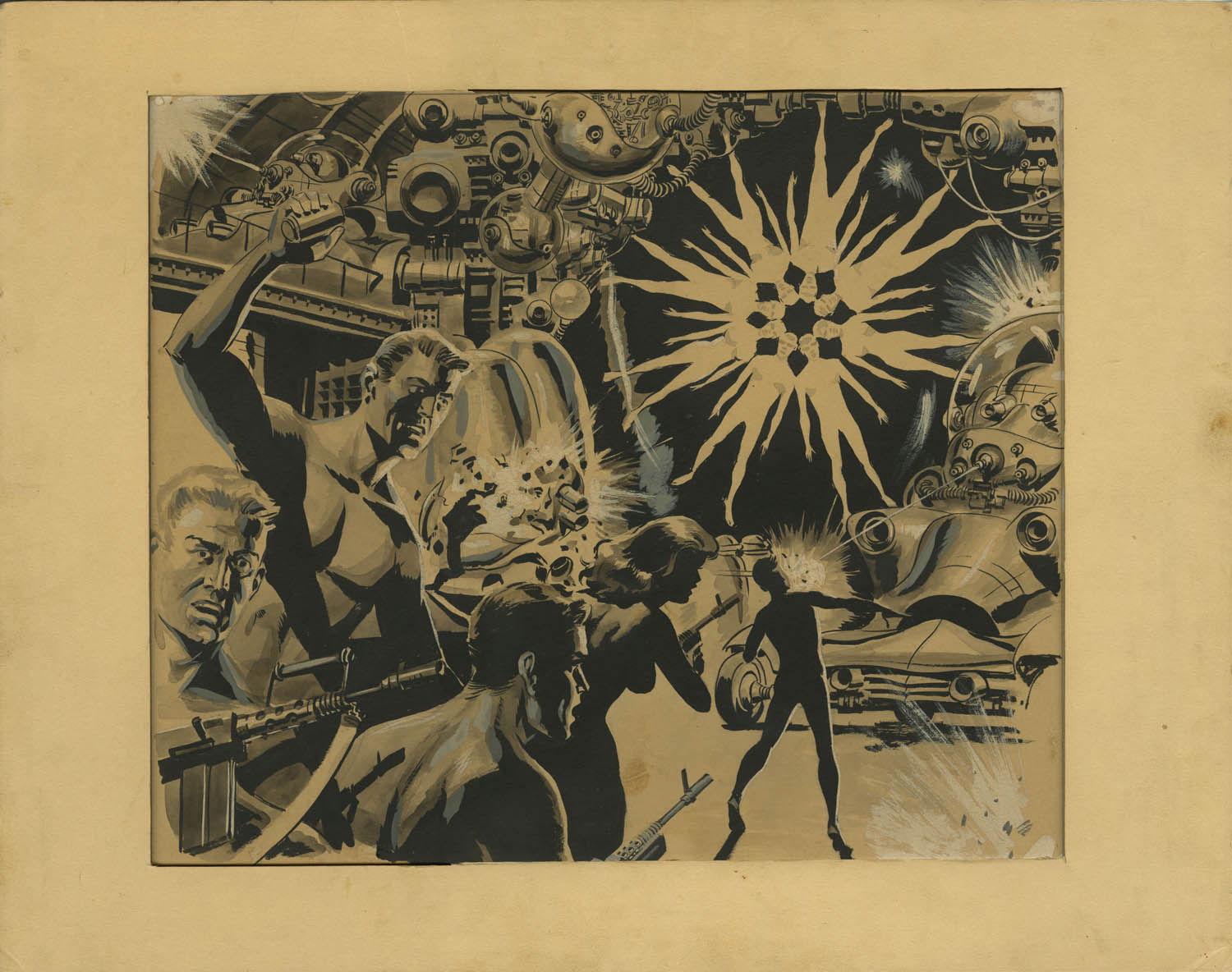 Galaxy Science Fiction Illustration 1957 Wally Wood In Comiclinkcom Auctionss Closed