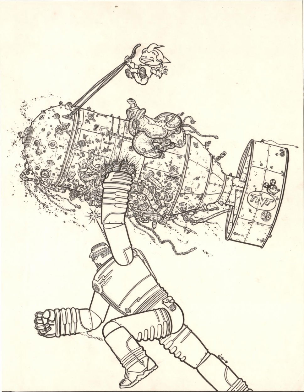 BIG GUY AND RUSTY THE BOY ROBOT TNT PROMO PIECE ( GEOF DARROW