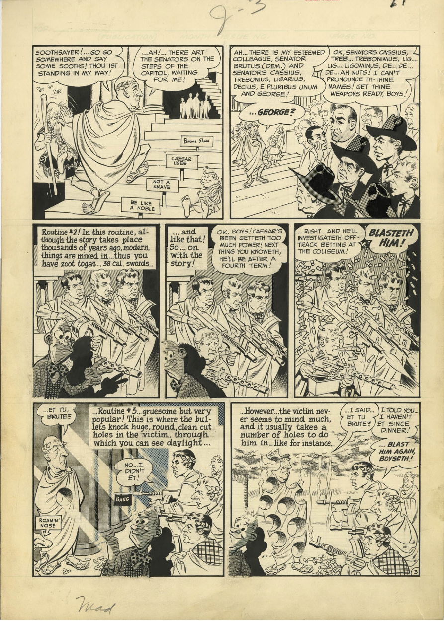 MAD #17 PAGE ( 1954, WALLY WOOD ), in ComicLINK.Com Auctions's CLOSED ...