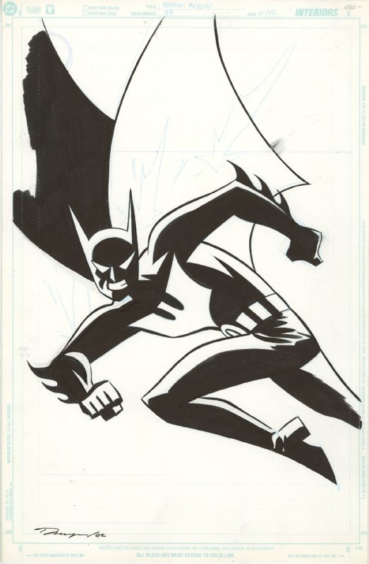 BATMAN BEYOND #23 COVER ( 2001, DARWYN COOKE ) THE MASTER DRAWS TERRY  MCGINNIS, in  Auctions's CLOSED FEATURED AUCTION HIGHLIGHTS -  08/2016 Comic Art Gallery Room