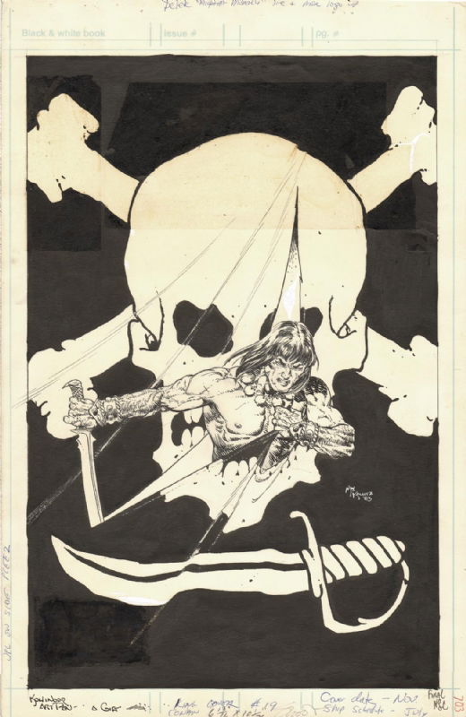 KING CONAN #19 COVER ( 1983, MICHAEL KALUTA ) STUNNING FINAL ISSUE ...