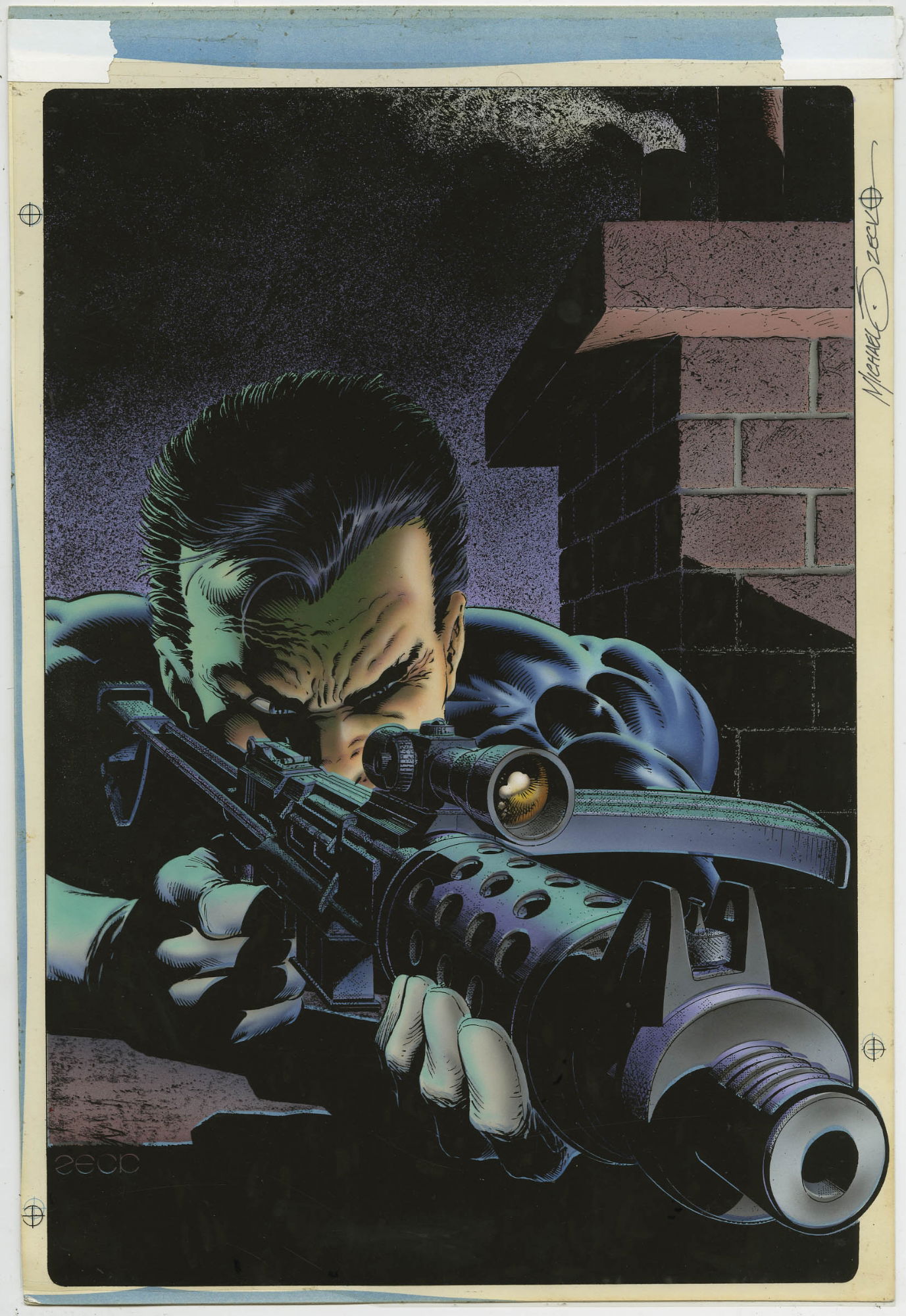 The Punisher #95 (1994) War Zone and Skull Cover by Frank