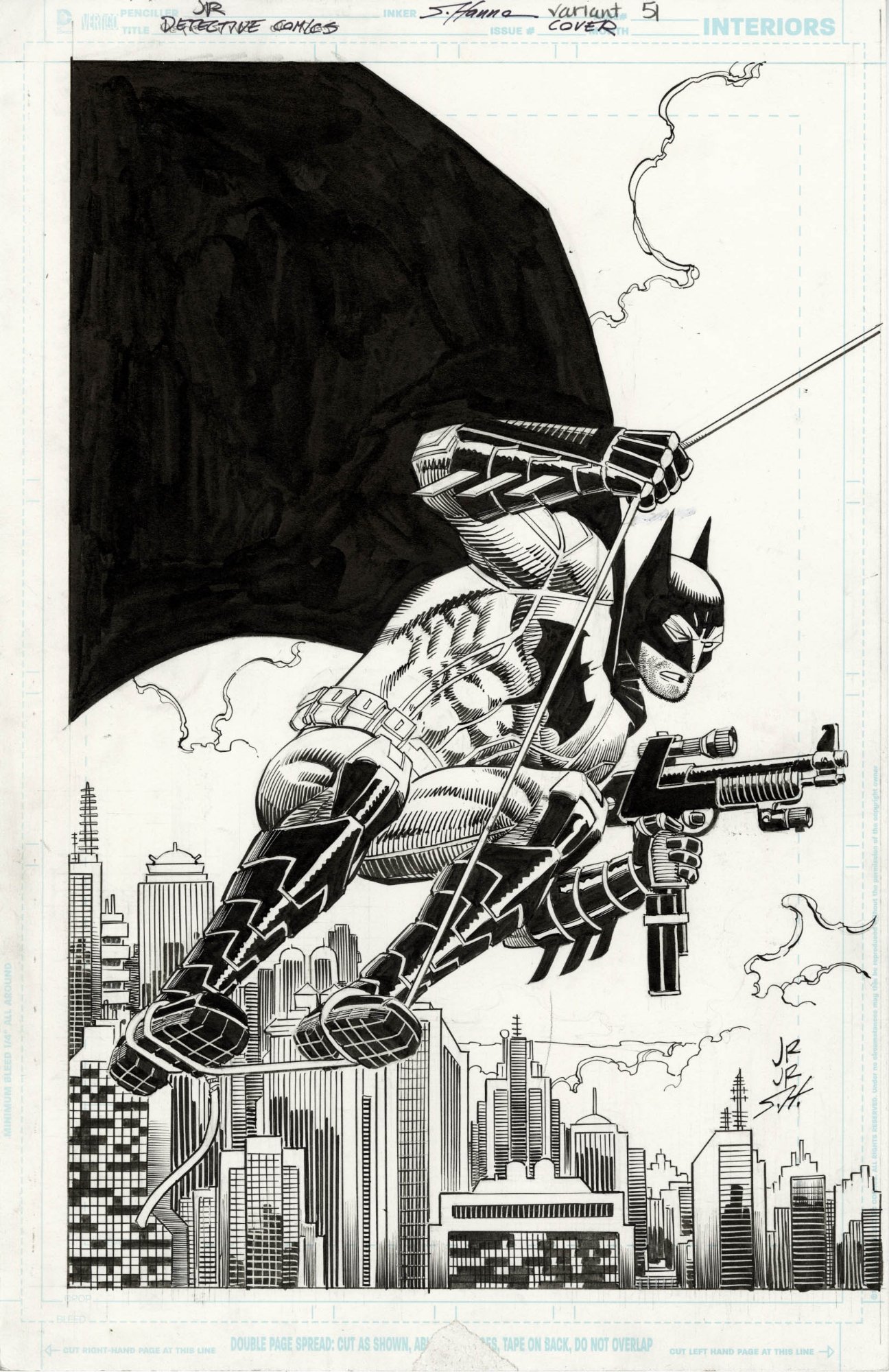 DETECTIVE COMICS #51 VARIANT COVER ( 2016, JOHN ROMITA JR. ) BATMAN: ARMED  AND DANGEROUS, in  Auctions's CLOSED FEATURED AUCTION  HIGHLIGHTS - 08/2019 Comic Art Gallery Room