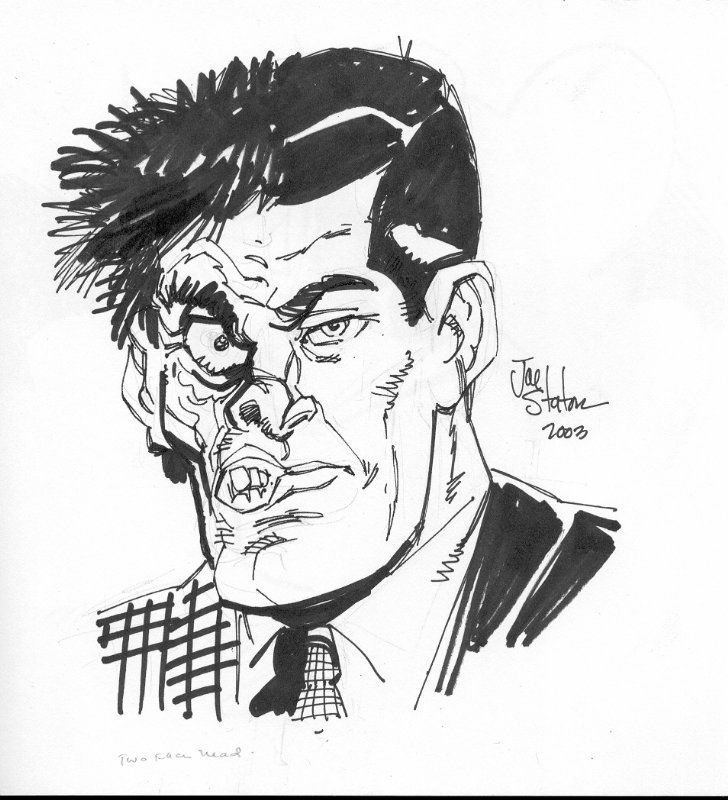 Joe Staton: Two Face, in Christian Miller's The Batman Book - Started ...