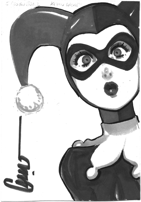 Harley Quinn Black and White Version Drawing by Stephanie Yates - Fine Art  America